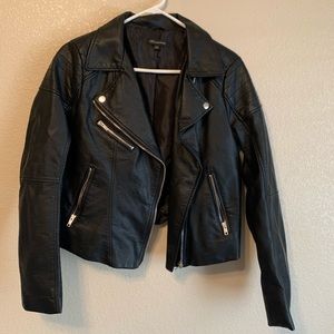 Faux leather jacket